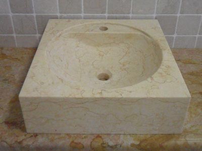 Lavabo d'appoggio mod. Anna Lavorazione Marmi a Venezia: Marmi Piccolo