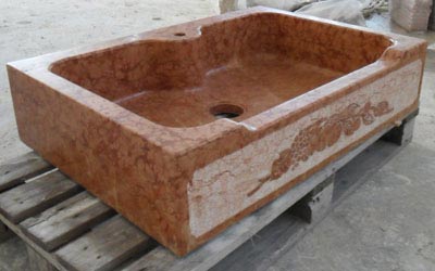 Lavello in pietra modello Modena Lavorazione Marmi a Venezia: Marmi Piccolo