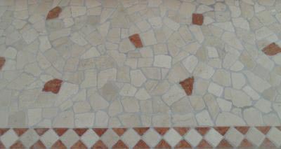 Palladiana botticino e rosso asiago