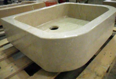 Lavabo in pietra in botticino