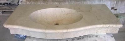 Lavello bagno in pietra