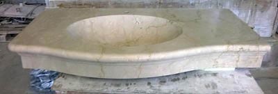Lavello bagno in pietra