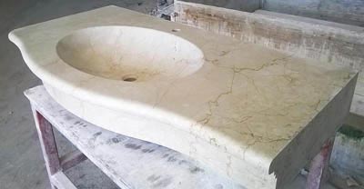 Lavello bagno in pietra