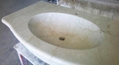 Lavello bagno in pietra