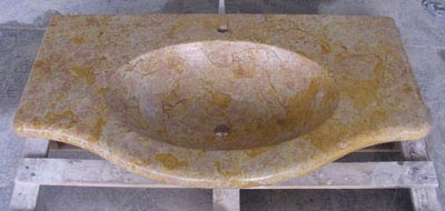 Lavabo in Giallo Reale Lavorazione Marmi a Venezia: Marmi Piccolo